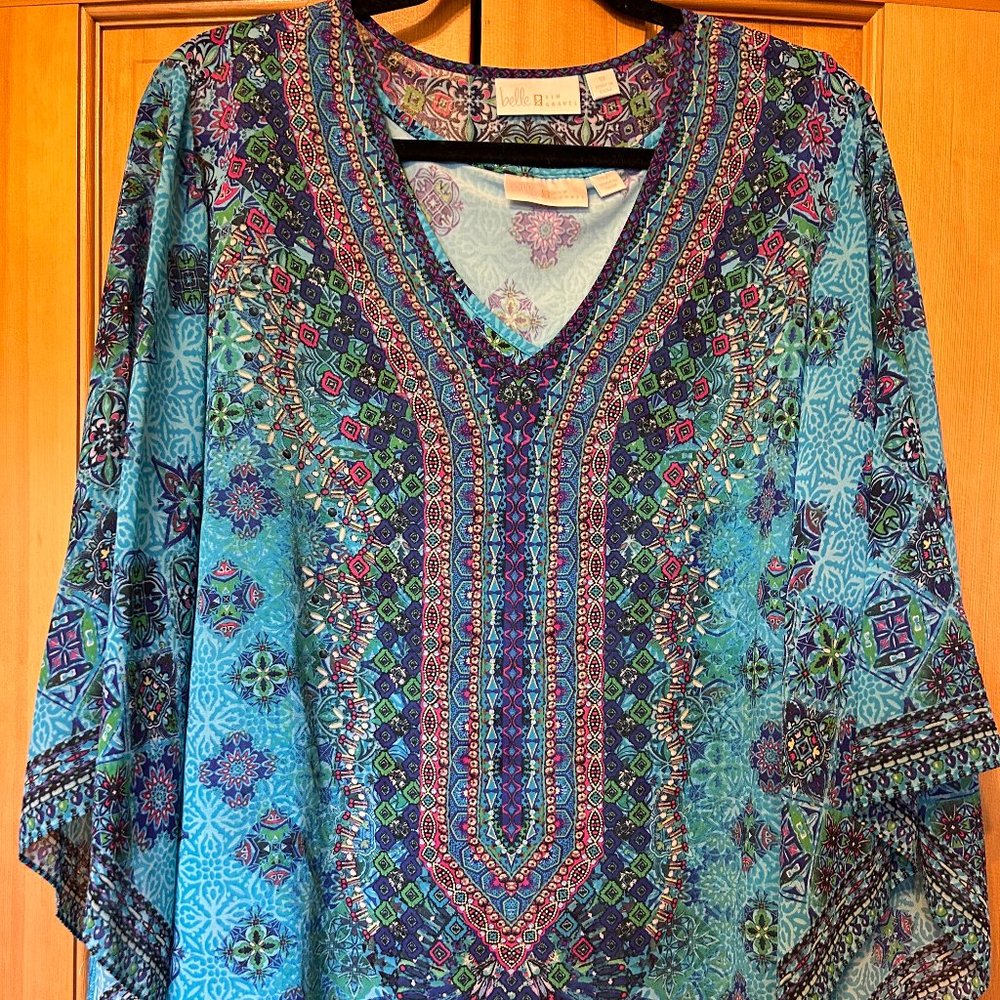Ladies tunic/tank from Belle by Kim Gravel SZ 1X